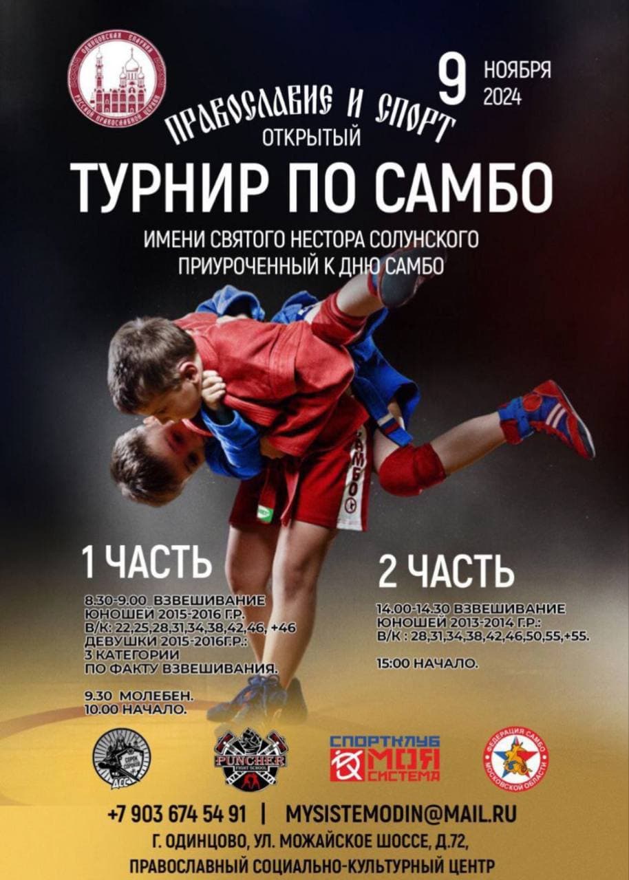 09.11.2024 Турнир по самбо